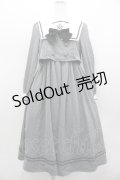 Amavel / Crown Emblem Setup風セーラーワンピース  グレーＸ白Ｘ黒 I-26-02-01-046-CA-OP-SA-ZI