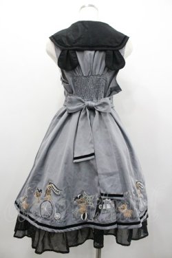 画像2: Amavel / Starry Bear Circusジャンパースカート  グレーＸ黒 I-26-02-01-049-CA-OP-SA-ZI