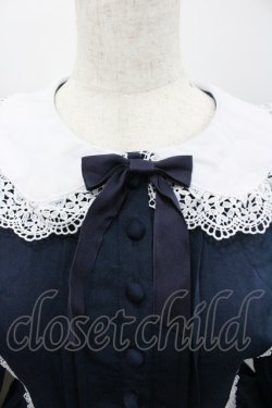 画像3: axes femme kawaii / 童話の小公女ワンピース  紺Ｘ白 I-26-02-01-050-AX-OP-SA-ZI