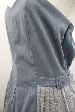 画像3: axes femme POETIQUE / チェック切替ジャンパースカート  ブルーＸチェック I-26-02-01-057-AX-OP-SA-ZI