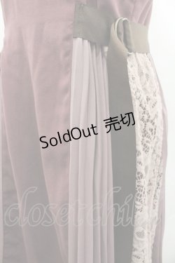 画像3: axes femme / サイドベルトプリーツジャンパースカート  ボルドー I-26-02-01-060-AX-OP-SA-ZI