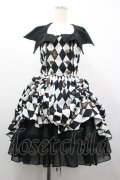 ATELIER PIERROT / Batwing Waltz ドレス  黒Ｘ白 I-26-02-01-061-EL-OP-SA-ZI
