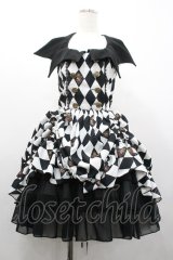 ATELIER PIERROT / Batwing Waltz ドレス  黒Ｘ白 I-26-02-01-061-EL-OP-SA-ZI
