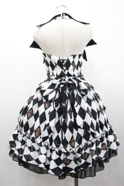 画像2: ATELIER PIERROT / Batwing Waltz ドレス  黒Ｘ白 I-26-02-01-061-EL-OP-SA-ZI