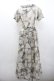 画像2: PINK HOUSE / レースペーパープリントワンピース  グレー I-26-02-01-064-LO-OP-SA-ZI (2)