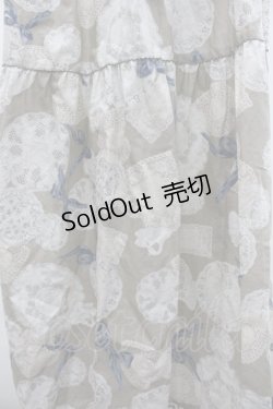 画像3: PINK HOUSE / レースペーパープリントワンピース  グレー I-26-02-01-064-LO-OP-SA-ZI