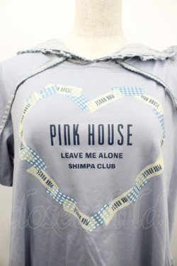 画像3: PINK HOUSE / ハートプリントフードワンピース  青 I-26-02-01-065-LO-OP-SA-ZI