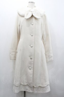 画像1: axes femme POETIQUE / ファーティペットロングコート  アイボリー I-26-02-01-066-AX-CO-SA-ZI