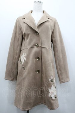 画像1: LIZ LISA / 百合刺繍コート  ベージュ I-26-02-01-067-LO-CO-SA-ZI