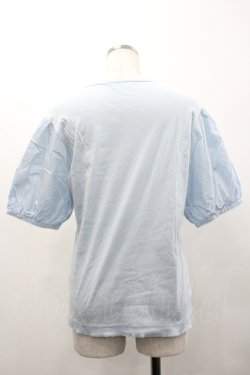 画像2: PINK HOUSE / ローズリースプリントカットソー  サックス I-26-02-01-073-LO-TO-SA-ZI