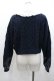 画像2: Emily Temple cute / 衿付きケーブル編みニット  ネイビー I-26-02-01-077-ET-BL-TE-ZI (2)