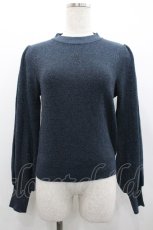 画像1: Amavel / Monogram Vintageラメニットトップス  ネイビー I-26-02-01-080-CA-TO-SA-ZI (1)
