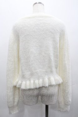 画像2: axes femme / ローズ刺繍フェザーニット  アイボリー I-26-02-01-083-AX-TO-SA-ZI