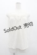 axes femme / 胸元レースキャミトップス  生成り I-26-02-01-084-AX-TO-SA-ZI
