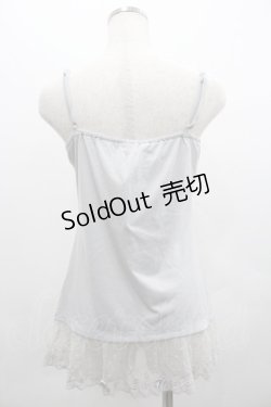 画像2: axes femme / リボン付きロングキャミ  グレー I-26-02-01-085-AX-TO-SA-ZI