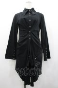 Ozz Croce / スナップボタンロングシャツ  黒 I-26-02-01-087-OO-BL-SA-ZI
