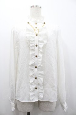 画像1: Amavel / Starry Bear Circus ブラウス  白 I-26-02-01-092-CA-BL-SA-ZI