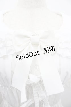 画像3: metamorphose / 【プラスサイズ】シャーリング半袖ブラウス 2 白 I-26-02-01-094-ME-BL-SA-ZI