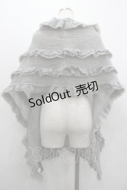 画像2: Jane Marple / フリルストール  グレー I-26-02-01-096-JM-ZA-SA-ZI