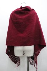 画像2: Jane Marple / ロゴ刺繍ストール  パープル I-26-02-01-097-JM-ZA-SA-ZT485 (2)