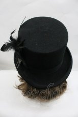 画像3: GOTHPUNKその他(買取対象外) / エンブレム刺繍シルクハット  黒Ｘシルバー I-26-02-01-102-PU-AC-SA-ZTK032 (3)