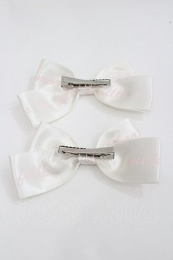 画像2: metamorphose / ロゴリボンクリップ　  白Ｘピンク I-26-02-01-107-ME-AC-SA-ZI