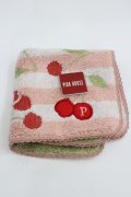 PINK HOUSE / ボーダーチェリーハンドタオル  ピンクＸ赤 I-26-02-01-113-LO-ZA-SA-ZI