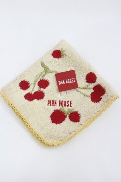 画像1: PINK HOUSE / チェリーデザインハンドタオル   I-26-02-01-115-LO-ZA-SA-ZI