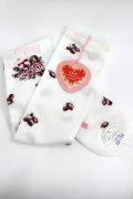 BABY,THE STARS SHINE BRIGHT / シュガーブーケ〜永遠の乙女の憧れ〜柄オーバーニーソックス  白 I-26-02-01-123-BA-ZA-SA-ZI