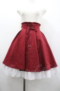 Amavel / 編み上げリボンスカート  ボルドー I-26-02-01-016-CA-SK-SA-ZI
