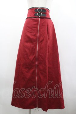 画像1: DearMyLove / バックルハートジップスカパン 5L ボルドー I-26-02-01-021-0-PA-SA-ZI