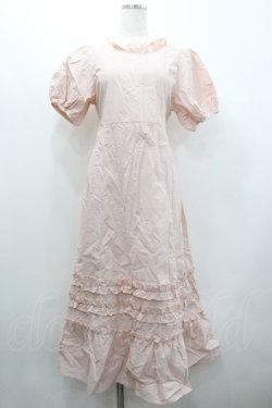 画像1: LULALA / フリルワンピース L ピンク I-26-02-01-022-LO-OP-TE-ZI