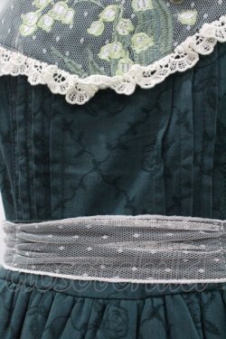 画像3: 嬰梵塔.Infanta / 鈴蘭刺繍ジャンパースカート L グリーン I-26-02-01-030-LO-OP-SA-ZI