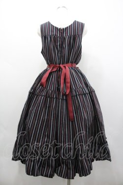 画像2: heavenly garden / レジメンタルジャンパースカート  ネイビーＸボルドー I-26-02-01-031-LO-OP-SA-ZI