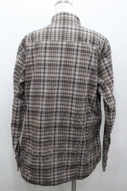 画像4: Karl Helmut / チェック&ワッペン長袖シャツ  ブラウン I-26-02-06-030-EL-BL-SA-ZI