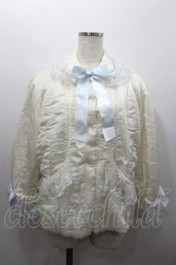 画像1: Nile Perch / カラフルフラワーレースジャケット  アイボリーＸ青 I-26-02-06-036-LO-JA-SA-ZI