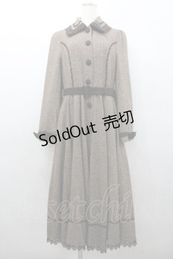画像1: Innocent World / ヘリンボーンコートドレス  ブラウン I-26-02-06-037-IW-CO-SA-ZI