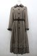画像1: Innocent World / ヘリンボーンコートドレス  ブラウン I-26-02-06-037-IW-CO-SA-ZI (1)