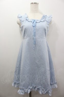 画像1: MILK / ビバ・ギンガムドレス  サックス I-26-02-06-053-ML-OP-SA-ZI