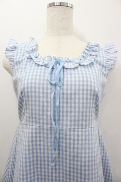 画像2: MILK / ビバ・ギンガムドレス  サックス I-26-02-06-053-ML-OP-SA-ZI