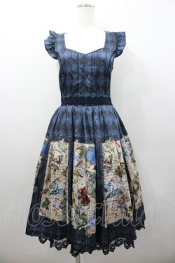 画像1: axes femme kawaii / ヘイメルアリスフレームワンピース  ネイビー I-26-02-06-056-AX-OP-SA-ZI