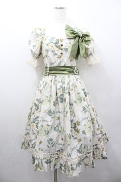 画像1: Hoshibako Works / Camellia and Pearl プリントワンピース  オフホワイト I-26-02-06-058-LO-OP-HR-ZI