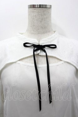 画像2: axes femme kawaii / レース重ね半袖ブラウス  白 I-26-02-06-001-AX-BL-AS-ZI