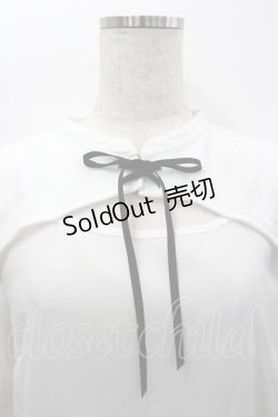 画像2: axes femme kawaii / レース重ね半袖ブラウス  白 I-26-02-06-001-AX-BL-AS-ZI