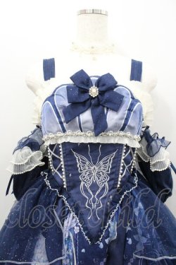 画像2: 桜洛芙 / くらげ柄ジャンパースカート  ネイビー I-26-02-06-061-LO-OP-SA-ZI