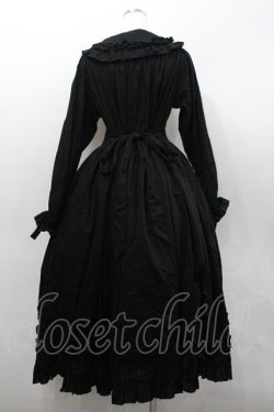 画像4: Physical Drop / 大衿フリルワンピース  黒 I-26-02-06-062-LO-OP-SA-ZI