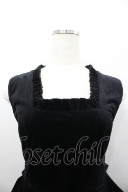 画像2: Physical Drop / 別珍ノースリーブワンピース  黒 I-26-02-06-063-LO-OP-SA-ZI