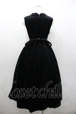 画像3: Physical Drop / 別珍ノースリーブワンピース  黒 I-26-02-06-063-LO-OP-SA-ZI