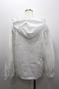 画像4: PINK HOUSE / ピンタックピコフリルフード長袖ブラウス  白 I-26-02-06-007-LO-BL-SA-ZI