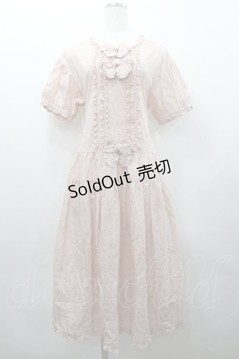 画像1: PINK HOUSE / 水玉プリントワンピース  ピンク I-26-02-06-074-LO-OP-TE-ZI (1)